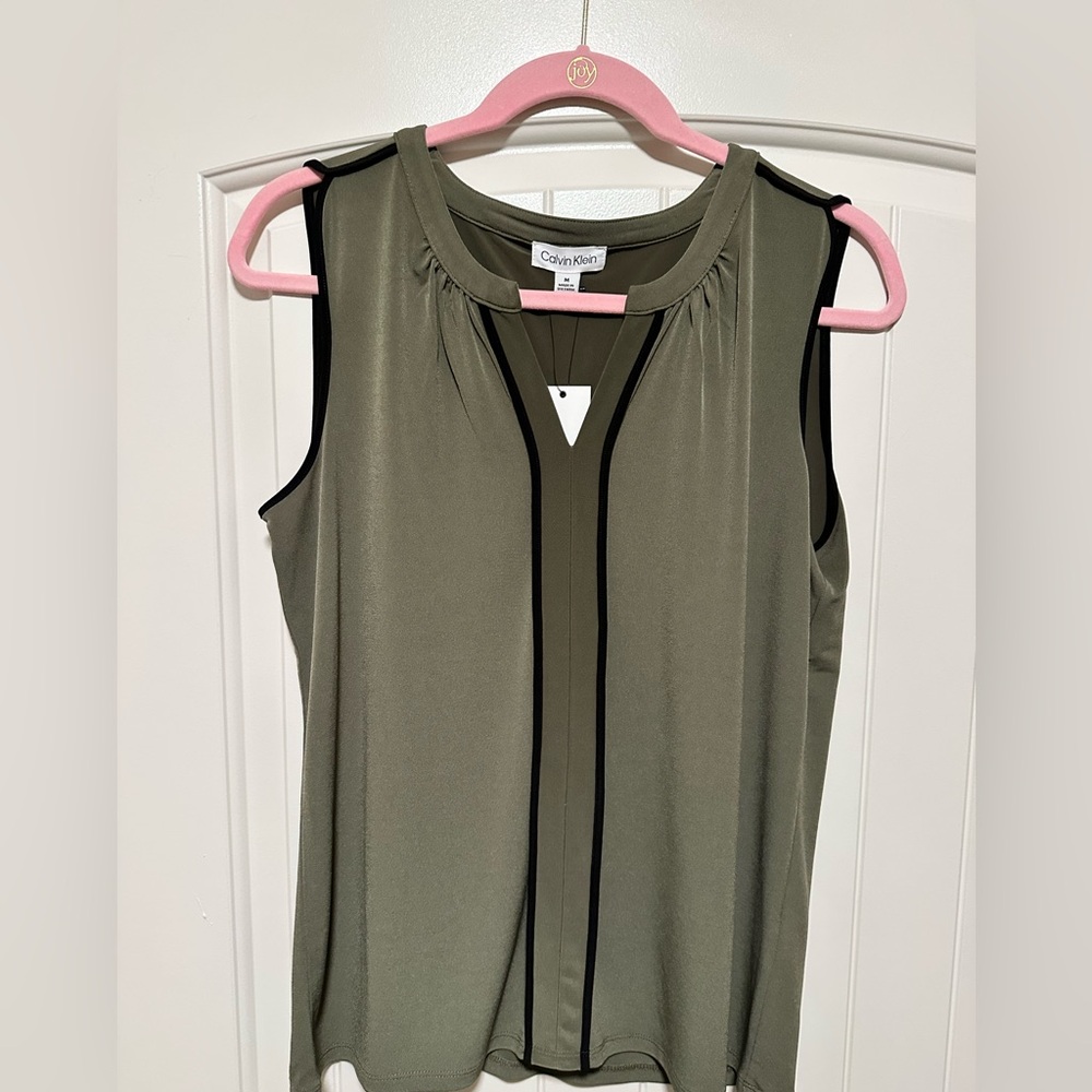 Calvin Klein Khaki Blouse